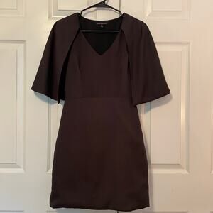 Jealous Tomato Black Sleeveless Dress with Attached Cape, size Small